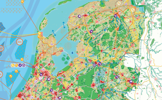 Nederland in 2050, ruimtelijke ordening op landelijk niveau
